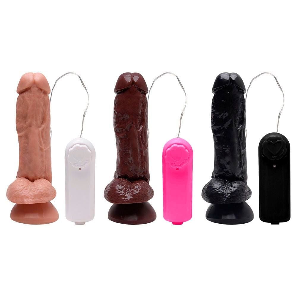 Pênis Vibrador Controle Externo 18,5 X 4,5cm Kgel