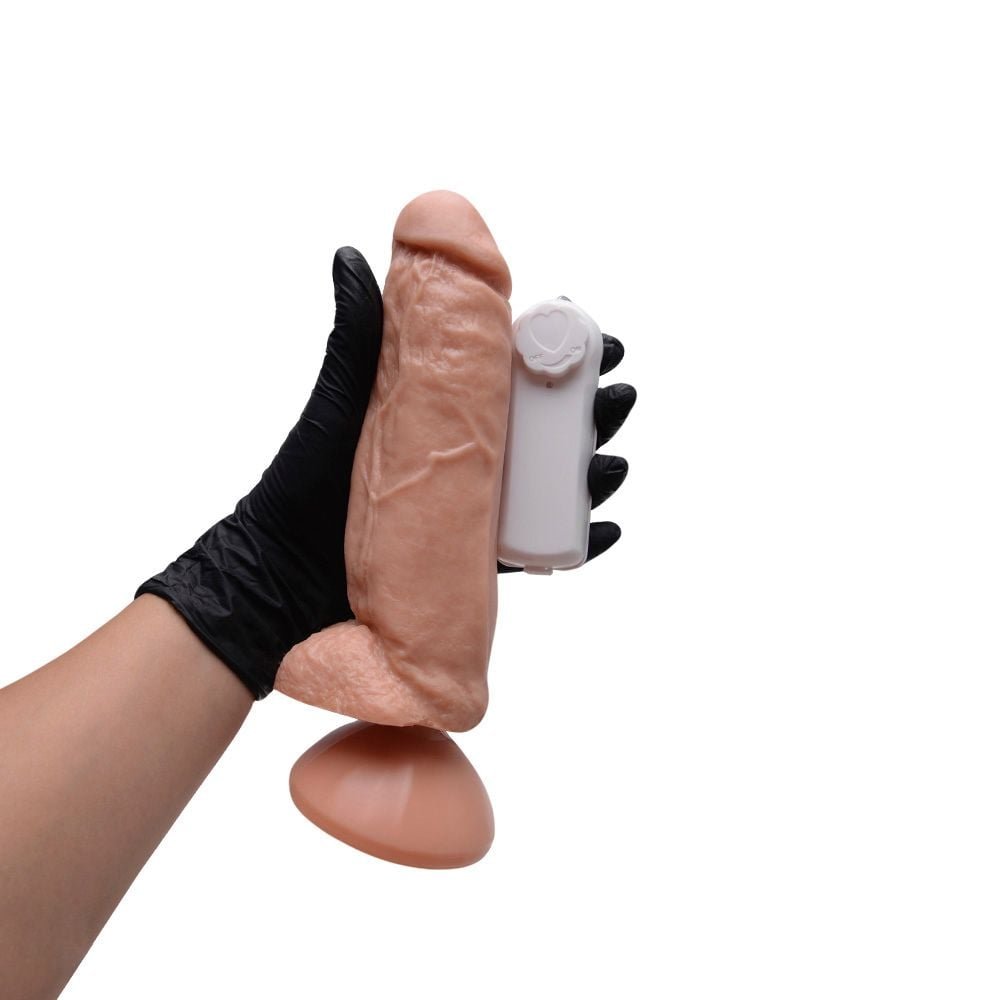 Pênis Vibrador Controle Externo 18,5 X 4,5cm Kgel