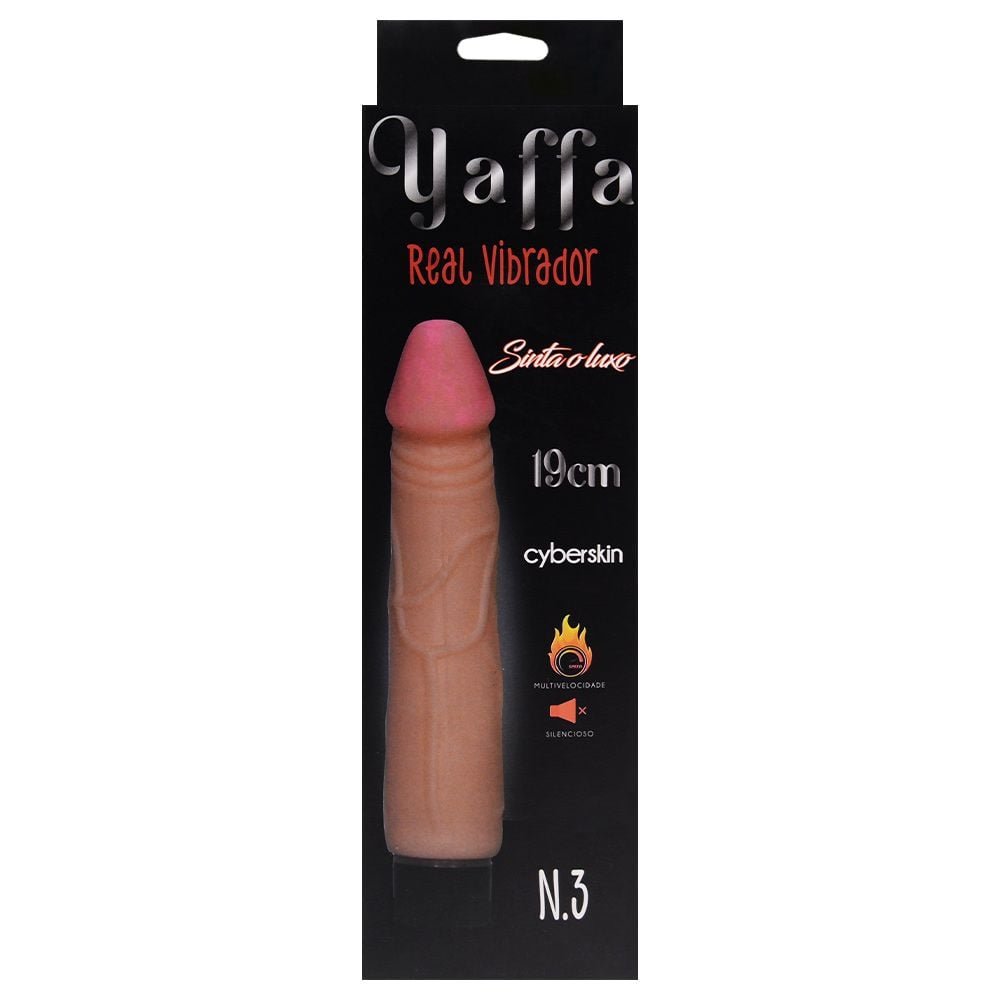 Pênis Vibrador Cyber Skyn 19 X 3,5cm Yaffa
