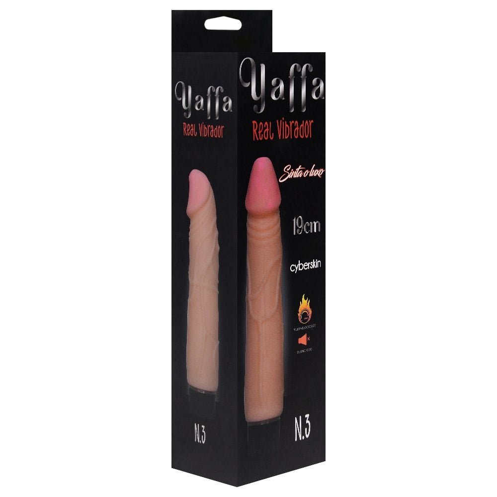 Pênis Vibrador Cyber Skyn 19 X 3,5cm Yaffa