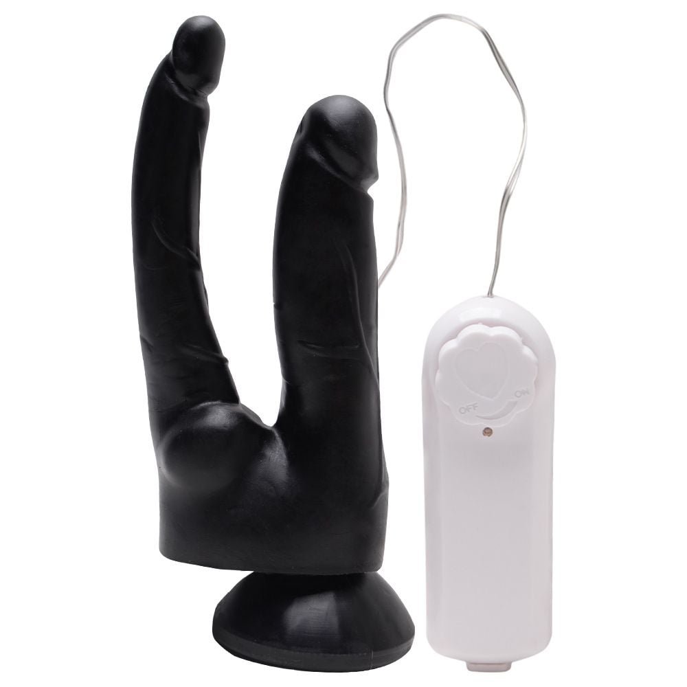 Pênis Vibrador Duplo Controle Externo 17cm Kgel