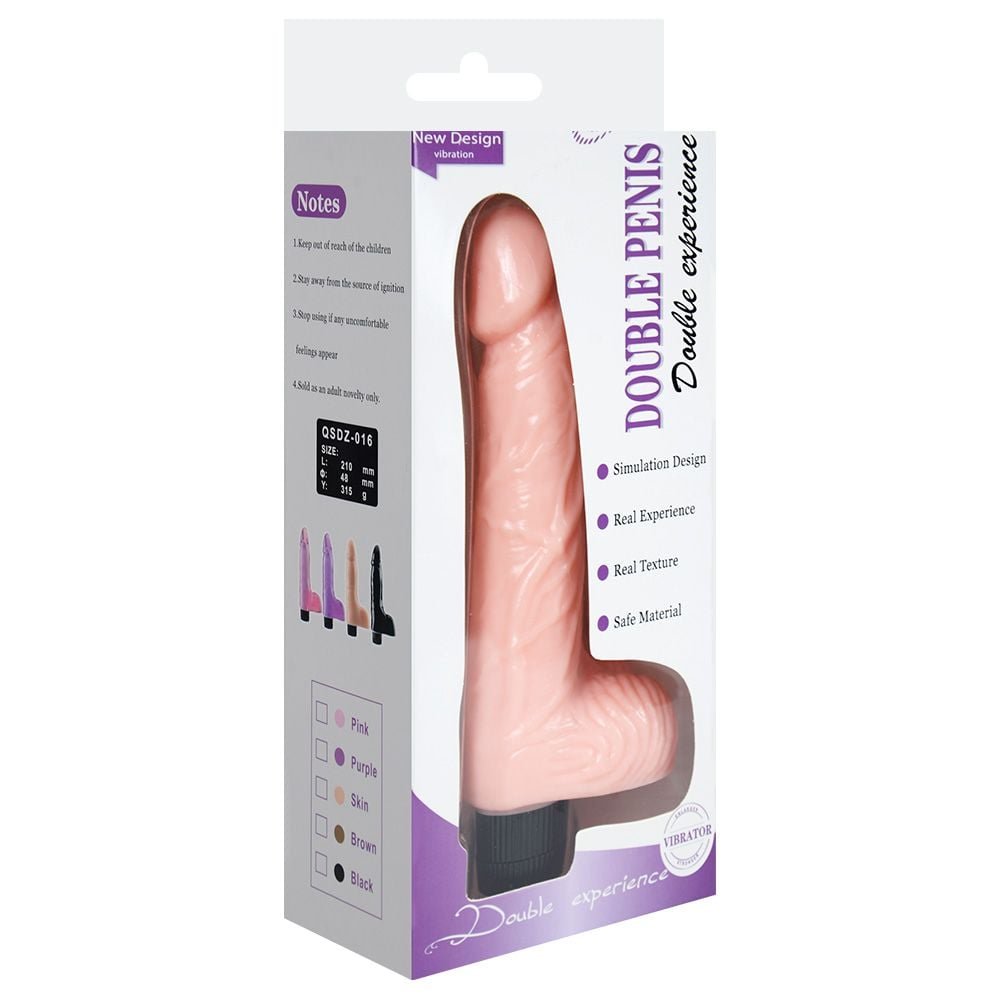 Pênis Vibrador Duplo Dong 20 X 4,8cm Youvibe Vipmix