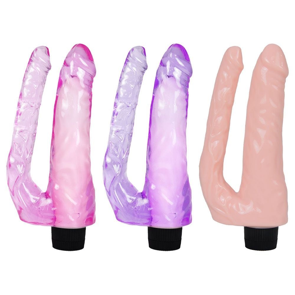 Pênis Vibrador Duplo Dong 21,5 X 4,5cm Youvibe Vipmix