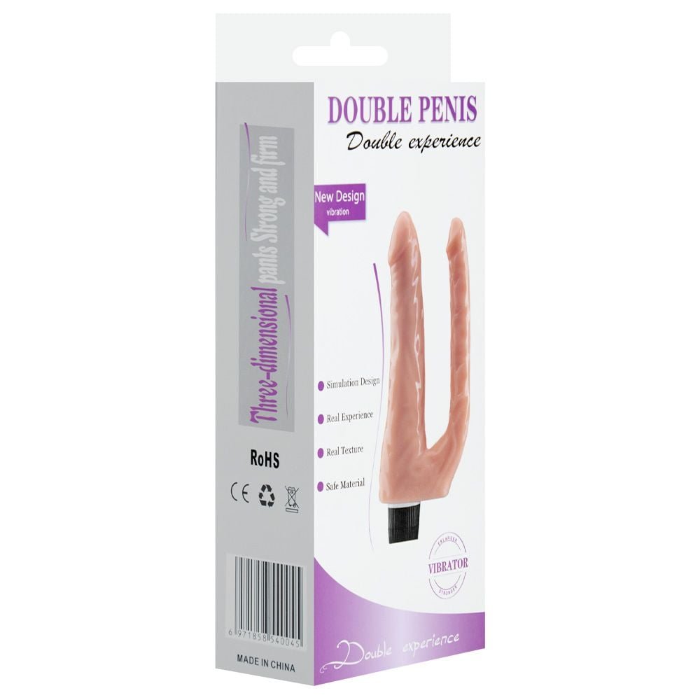Pênis Vibrador Duplo Dong 21,5 X 4,5cm Youvibe Vipmix