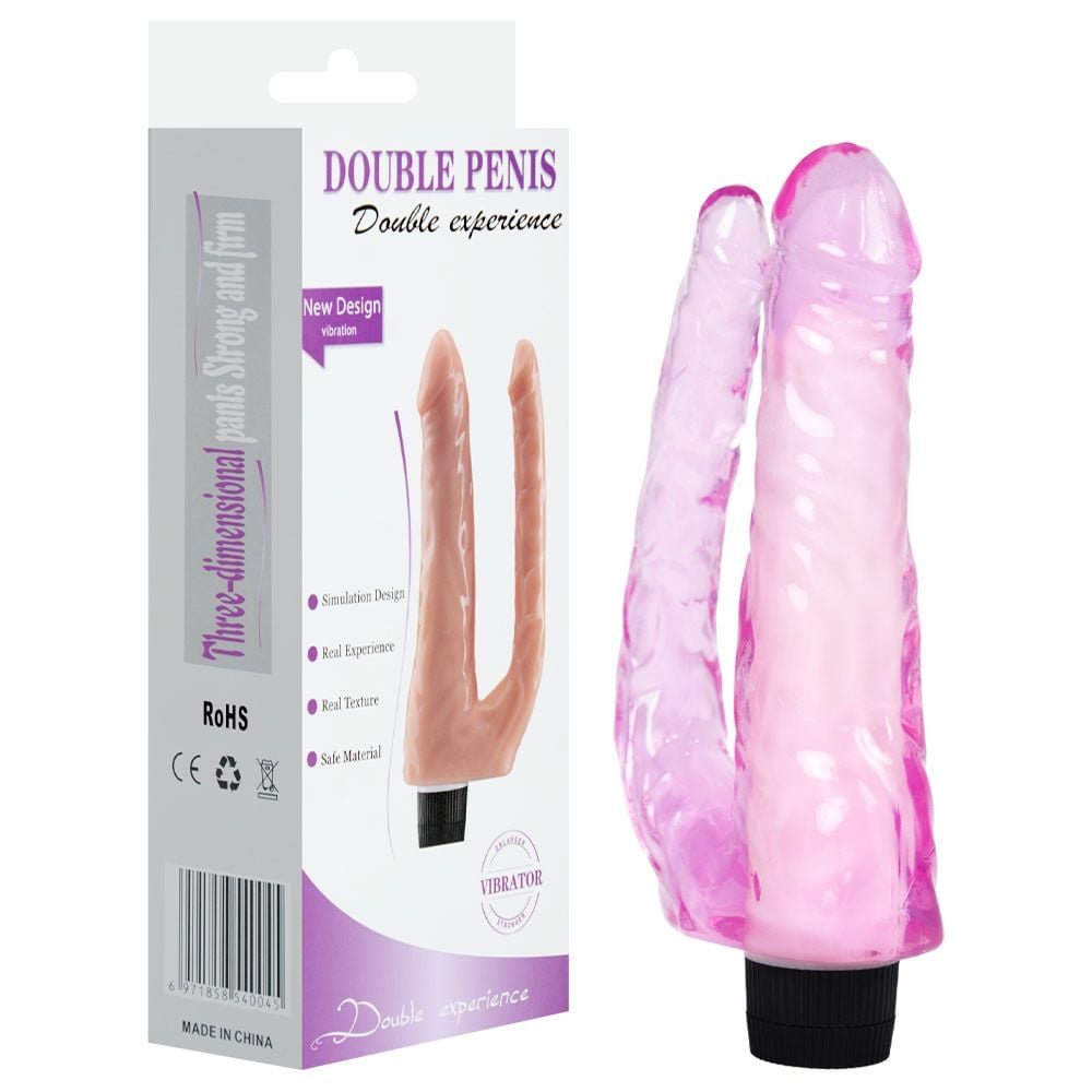 Pênis Vibrador Duplo Dong 21,5 X 4,5cm Youvibe Vipmix