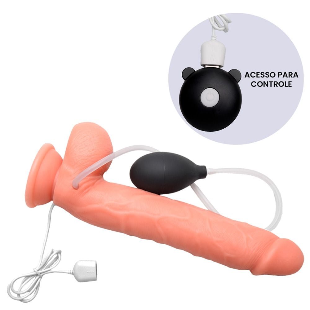 Pênis Vibrador Ejaculador 26 X 4,5cm Sexy Import