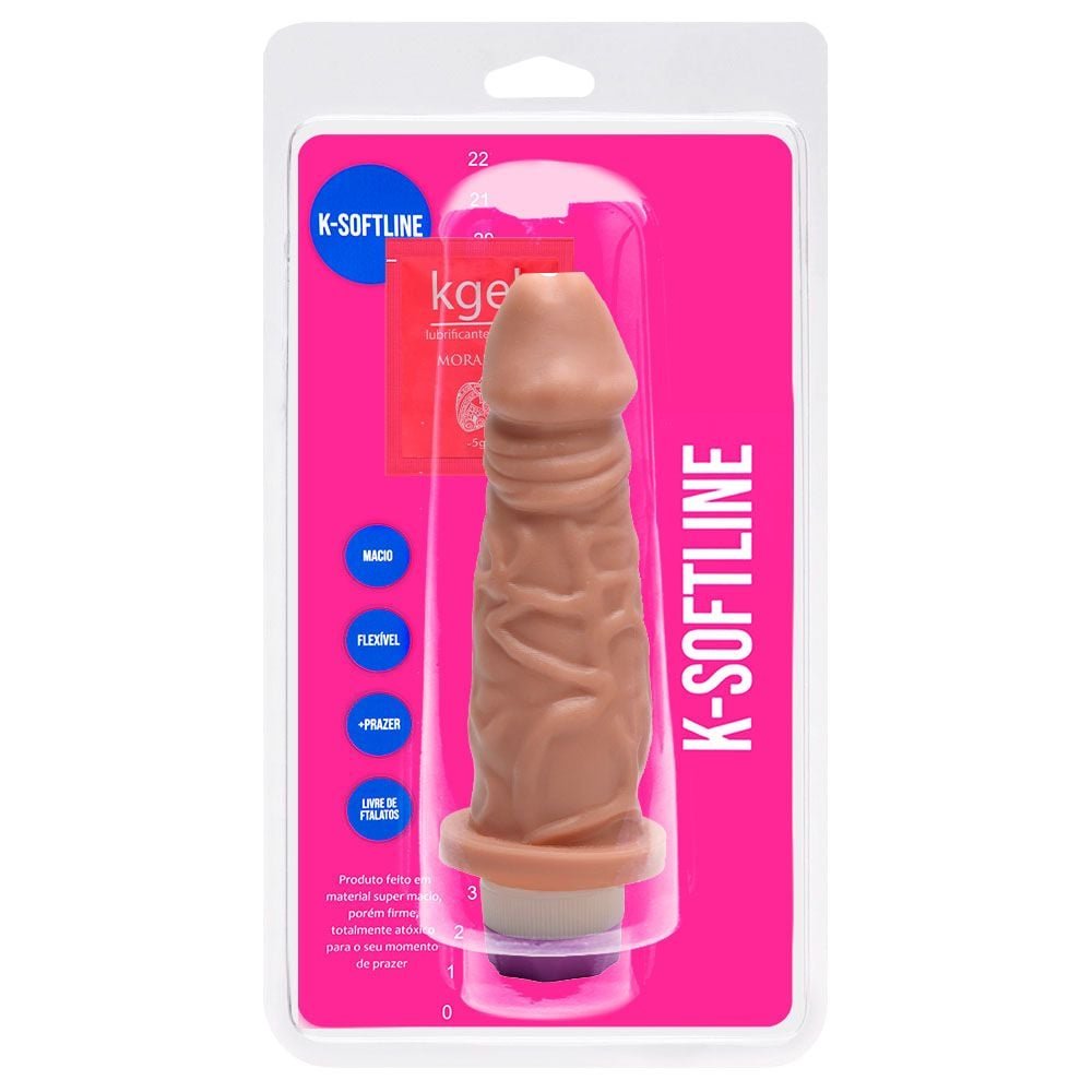Pênis Vibrador Interno 18 X 4cm Kgel