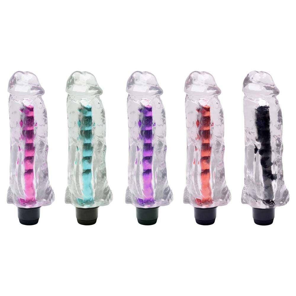Pênis Vibrador Jelly 18,5 X 4,5cm Multivelocidade Kgel