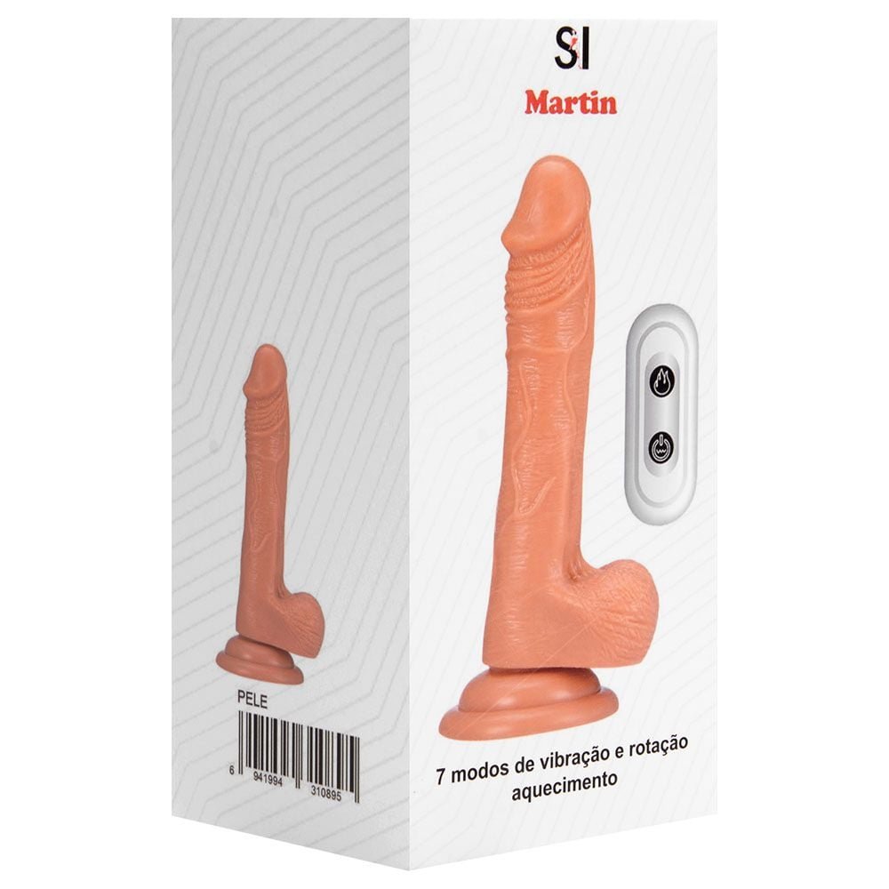 Pênis Vibrador Martin Rotação 17,8 X 3,9cm Sexy Import