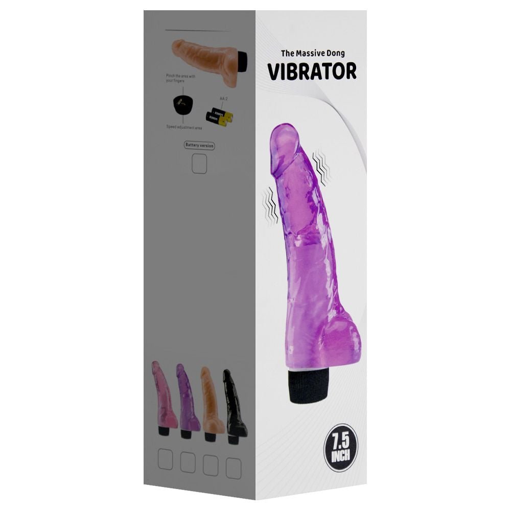 Pênis Vibrador Massive Dong 19 X 4,8cm Youvibe Vipmix
