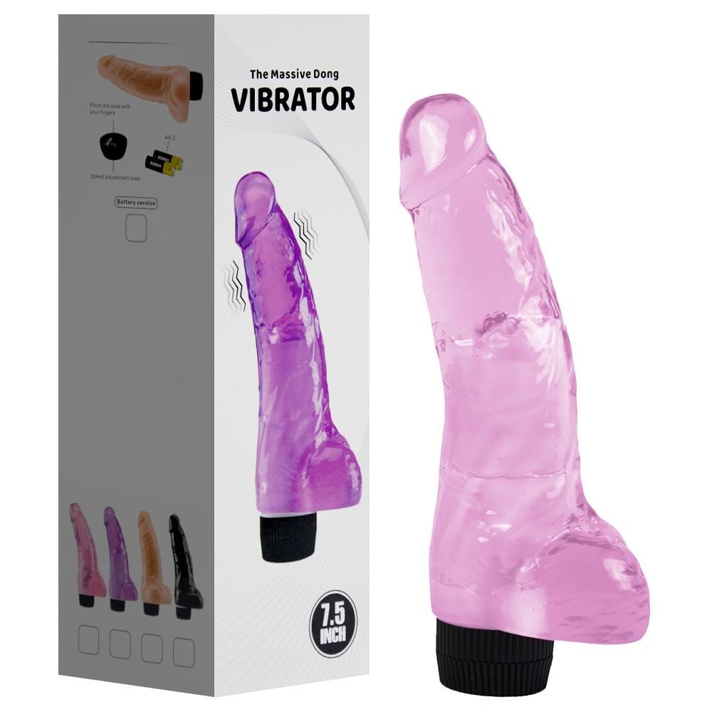 Pênis Vibrador Massive Dong 19 X 4,8cm Youvibe Vipmix
