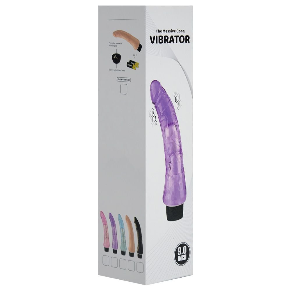 Pênis Vibrador Massive Dong 22,5 X 5cm Youvibe Vipmix