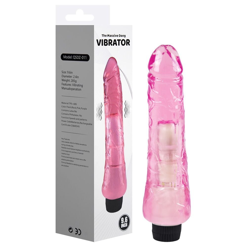 Pênis Vibrador Massive Dong 25 X 6cm Youvibe Vipmix