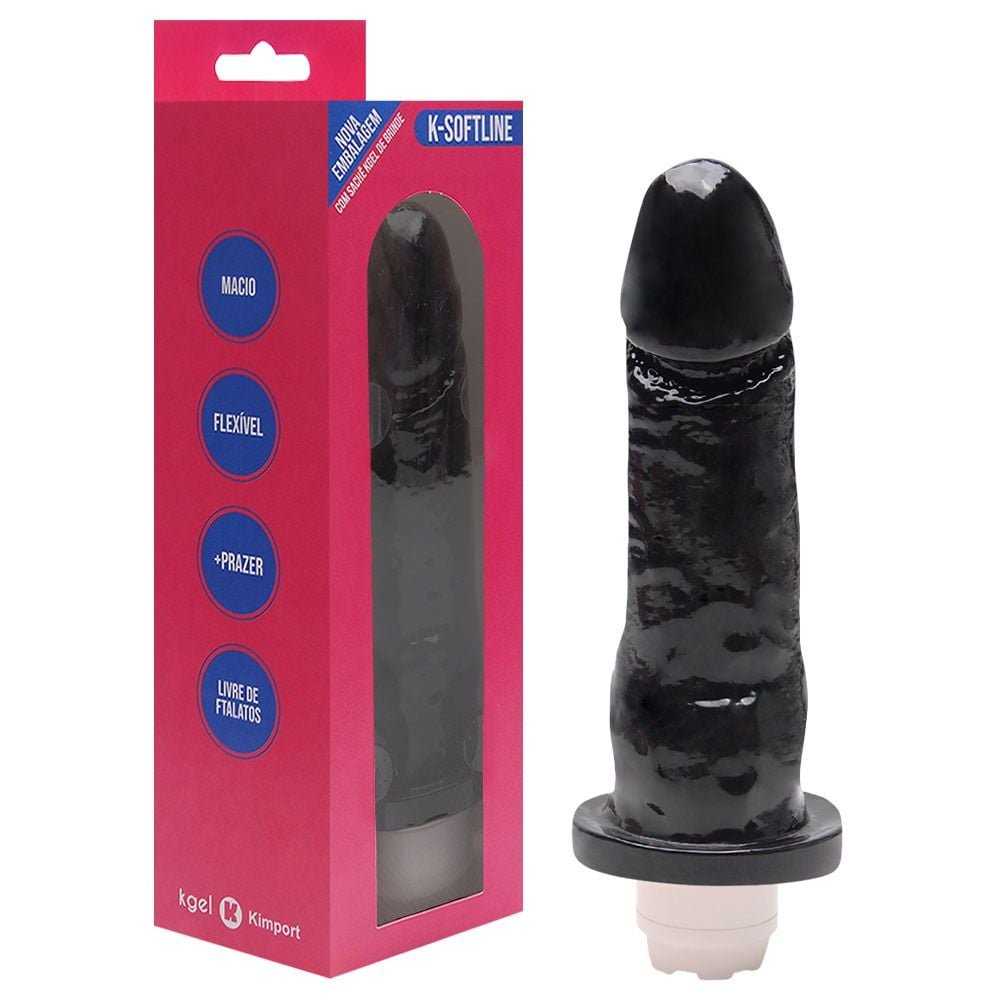 Pênis Vibrador Multivelocidade 15,5 X 3,7cm Kgel