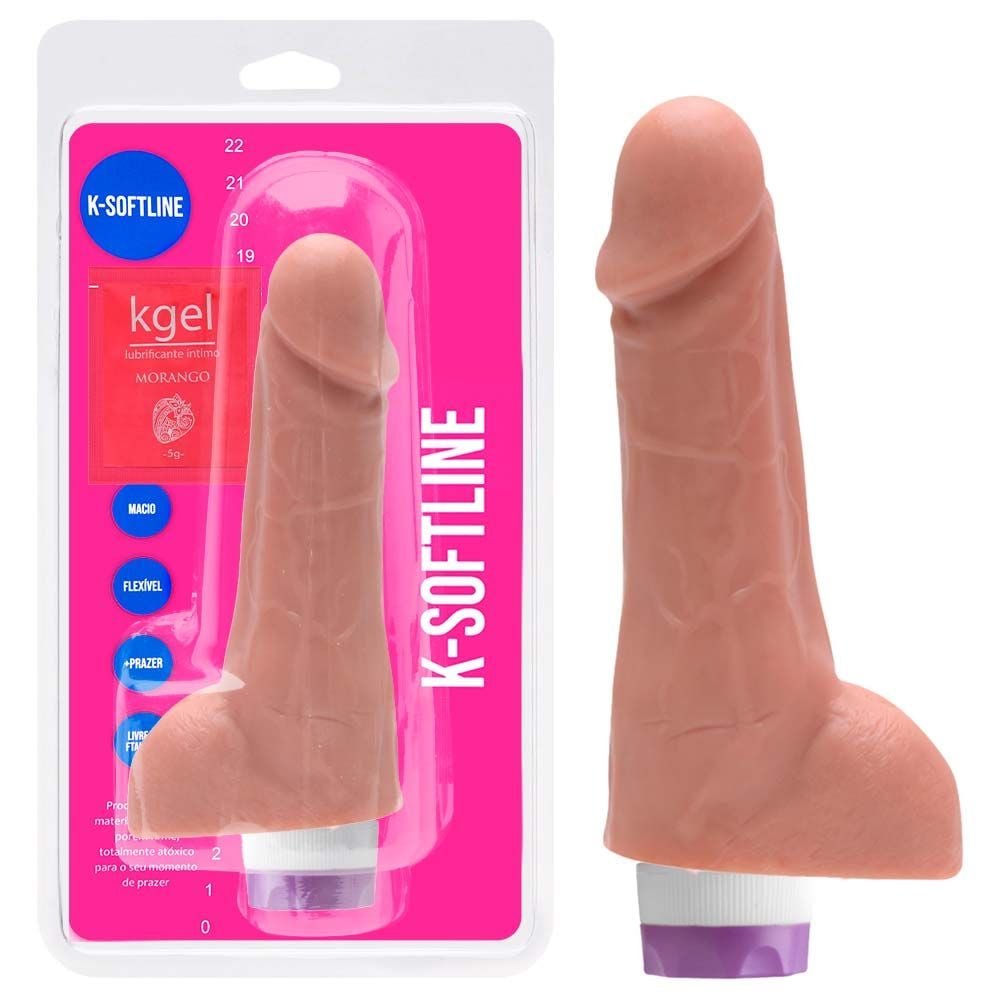Pênis Vibrador Multivelocidade 16,5 X 3,5cm Kgel