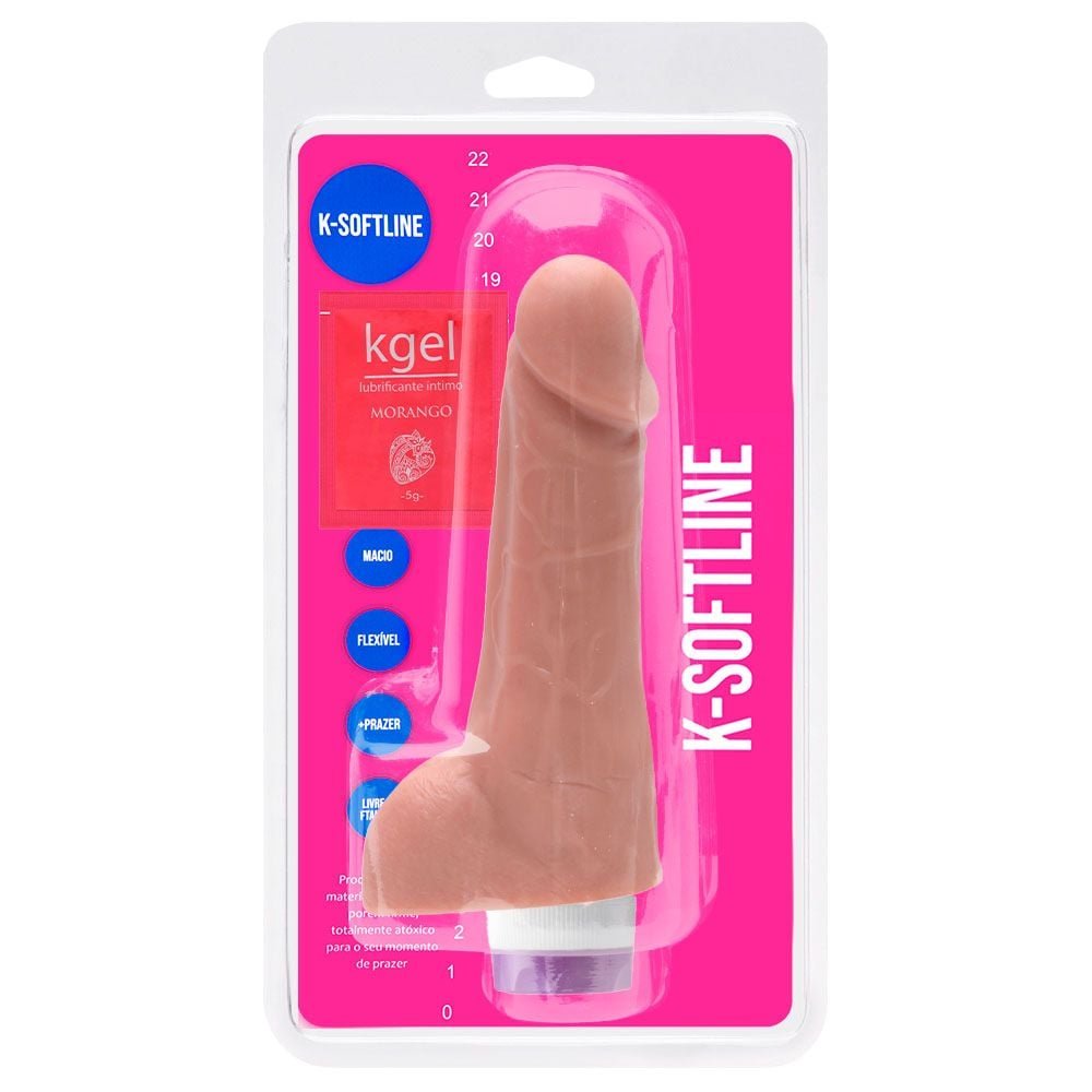 Pênis Vibrador Multivelocidade 16,5 X 3,5cm Kgel