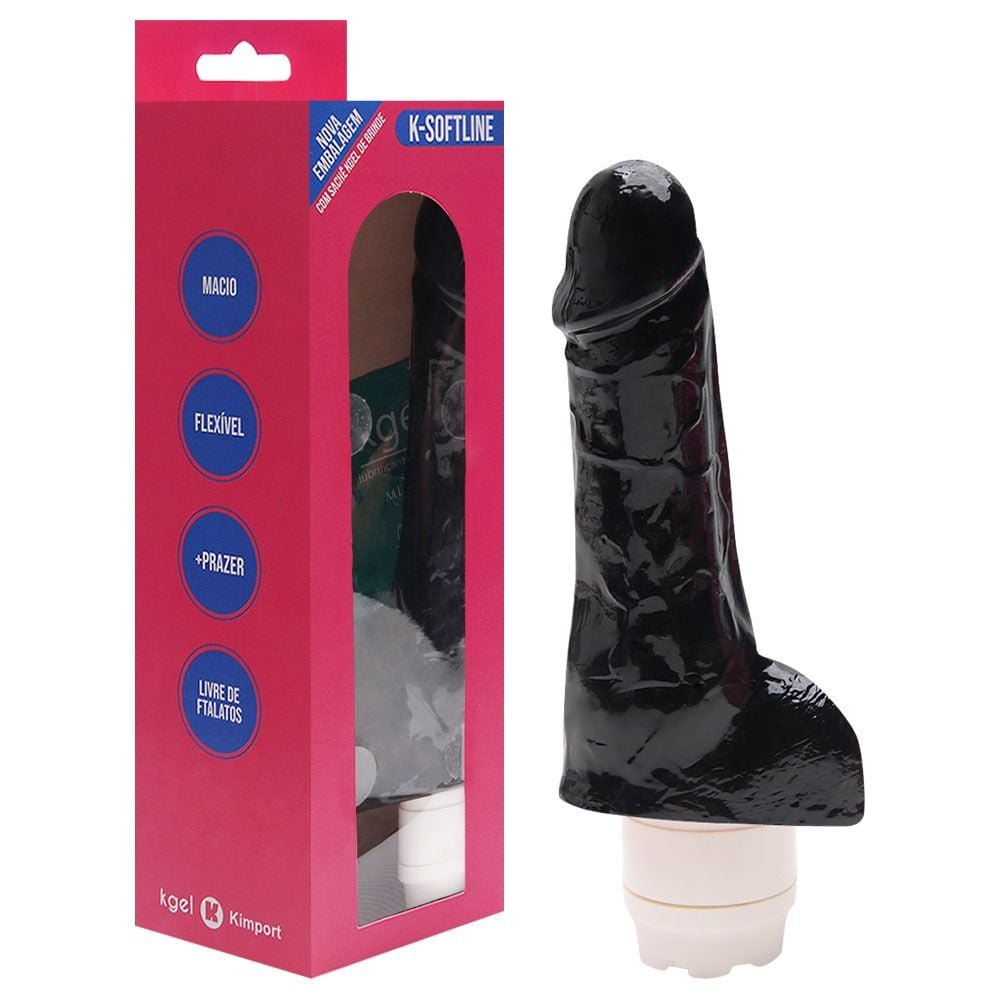 Pênis Vibrador Multivelocidade 16,5 X 3,5cm Kgel