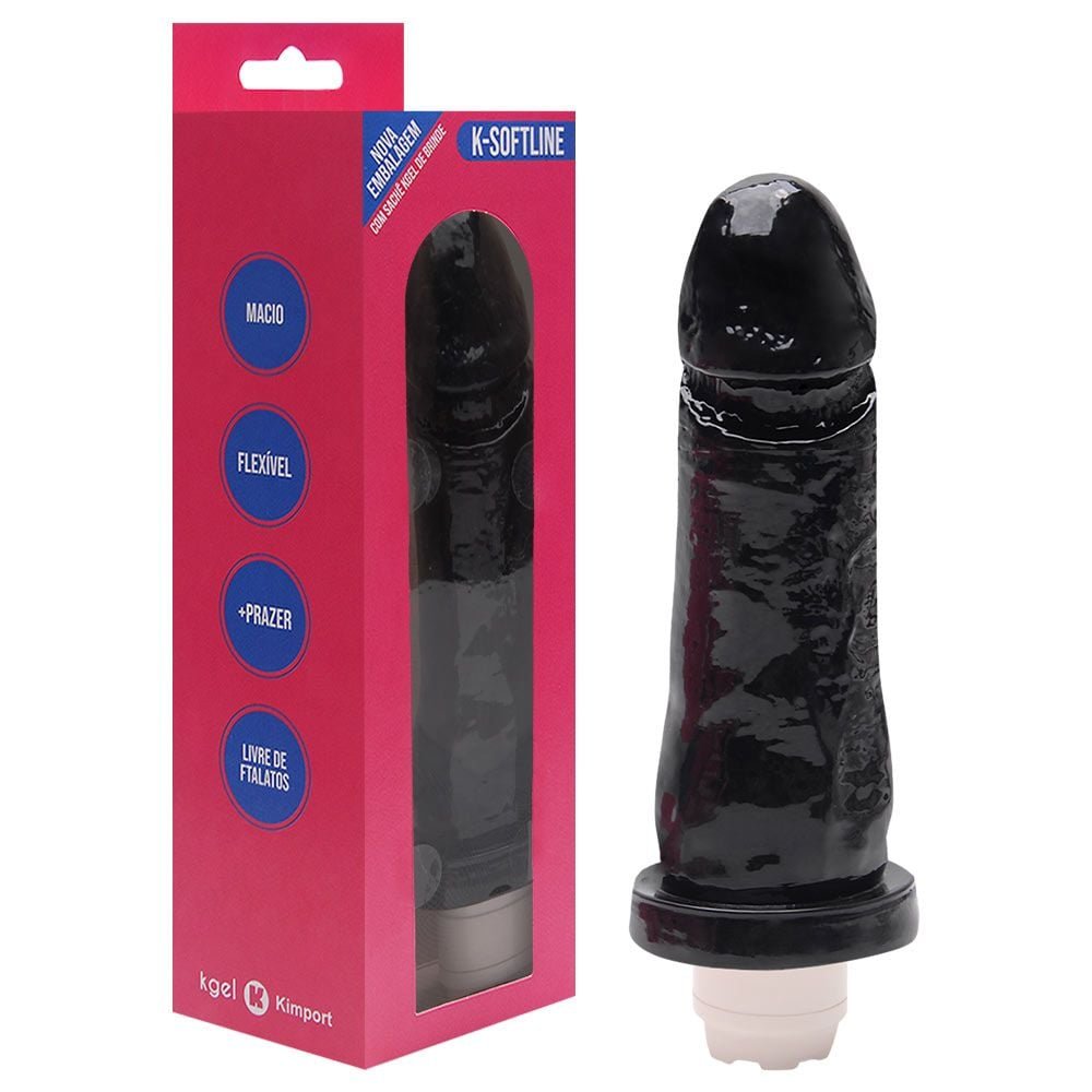 Pênis Vibrador Multivelocidade 17 X 4cm Kgel