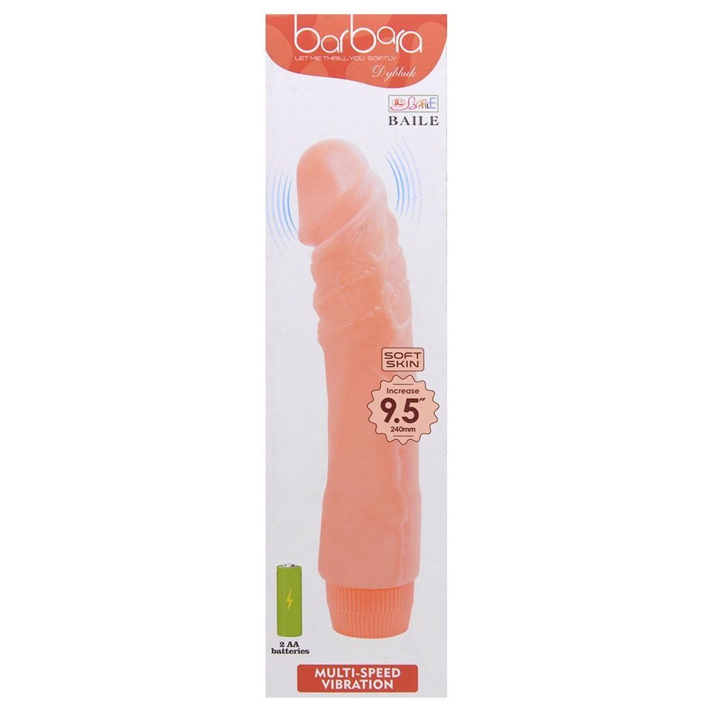 Pênis Vibrador Multivelocidade Barbara 24 X 3,3cm Vipmix