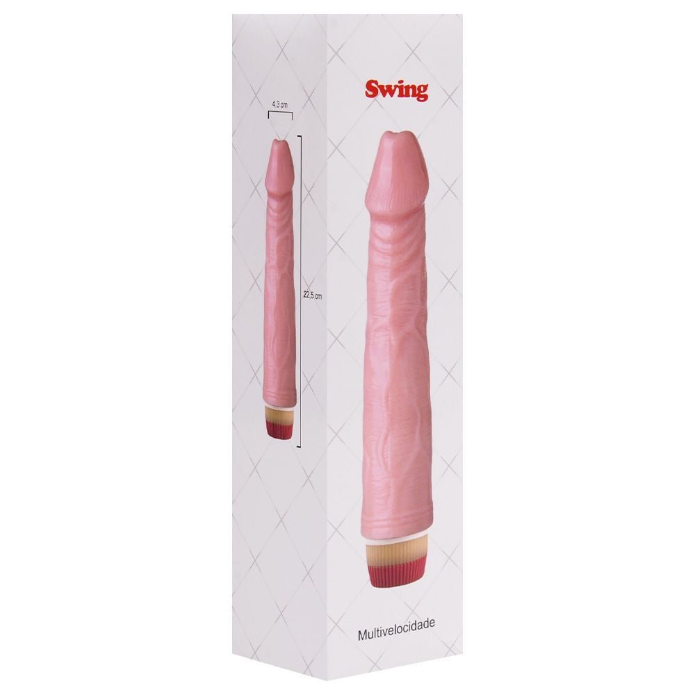 Pênis Vibrador Rotativo 22,5 X 4,3cm Sexy Import