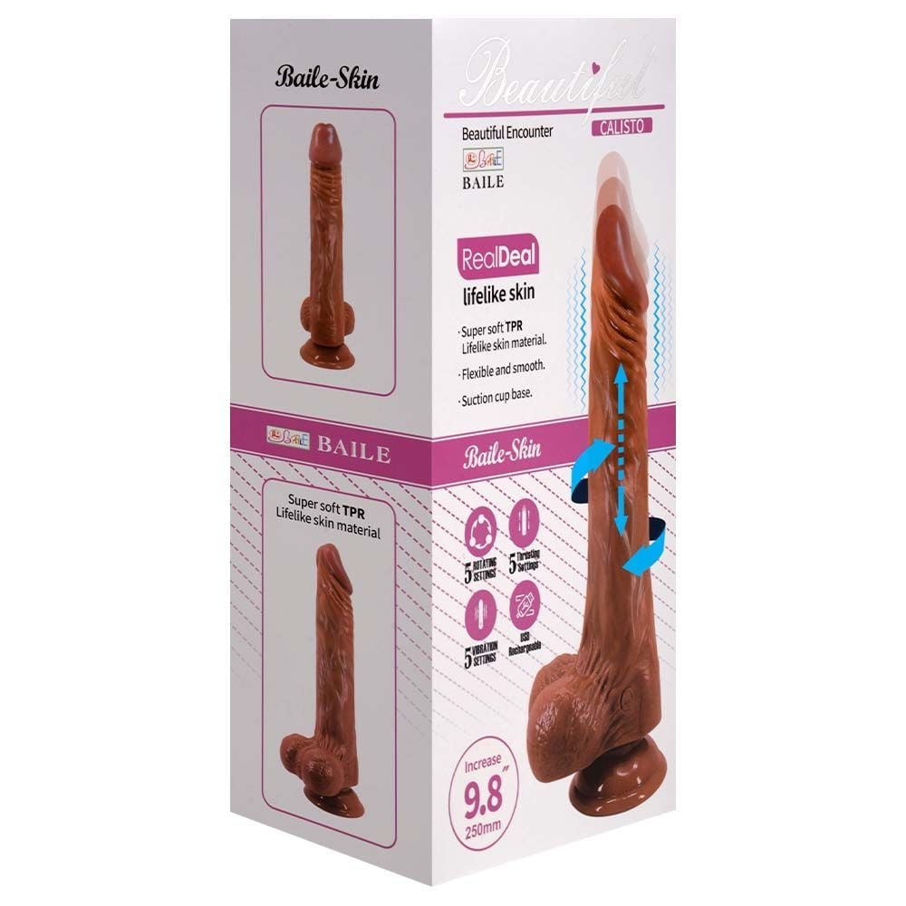 Pênis Vibrador Vai E Vem Rotativa Regarregável Vipmix