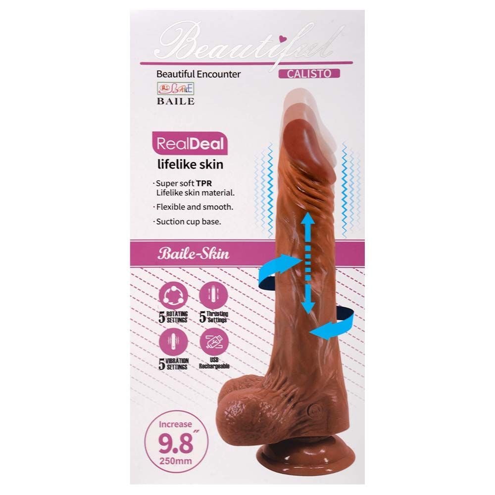 Pênis Vibrador Vai E Vem Rotativa Regarregável Vipmix