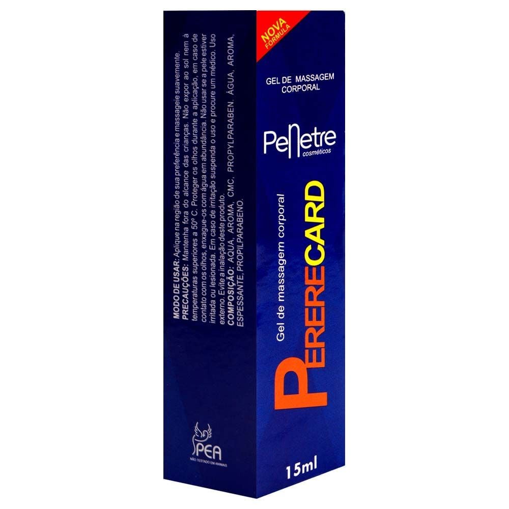 Pererecard Gel Lubrificante Sexo Oral 15ml Penetre