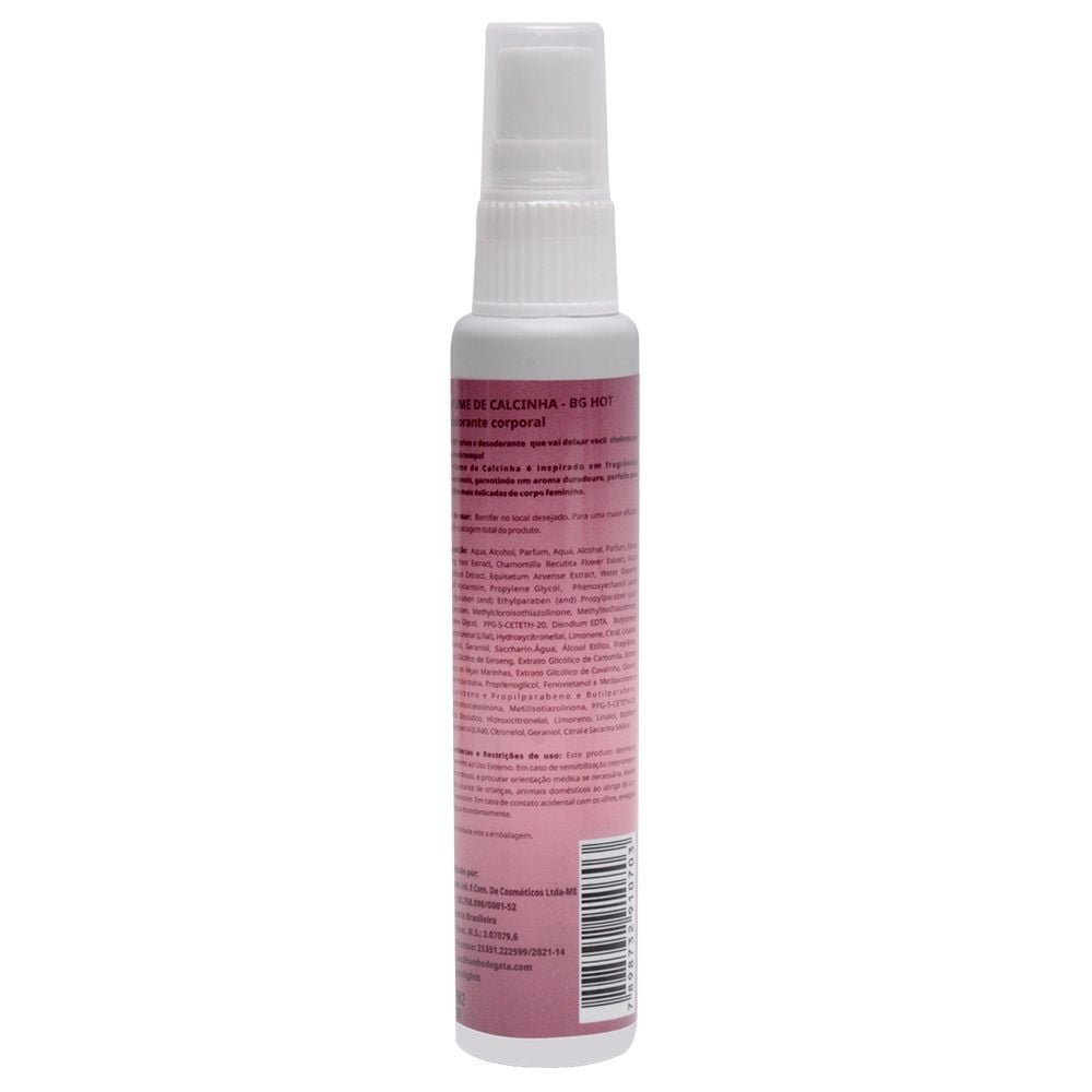 Perfume De Calcinha Antisséptico 40ml Banho De Gata
