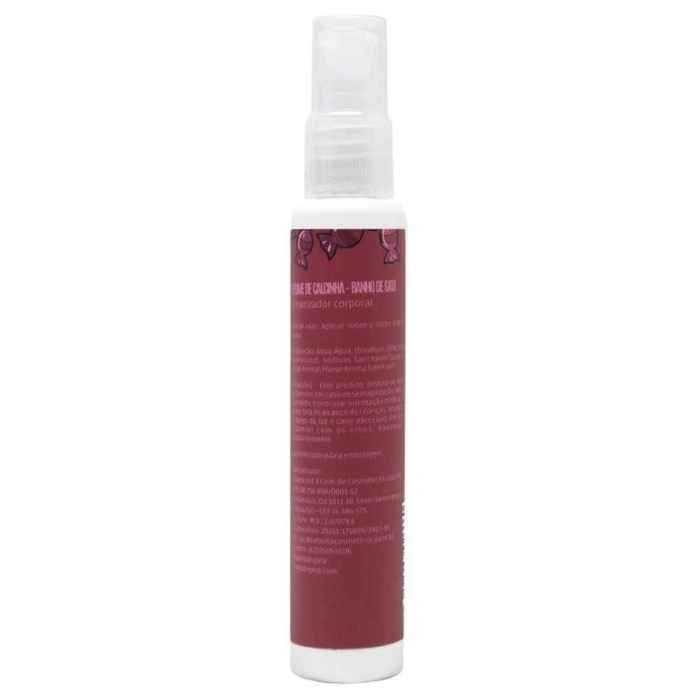 Perfume De Calcinha Beijável 40ml Banho De Gata