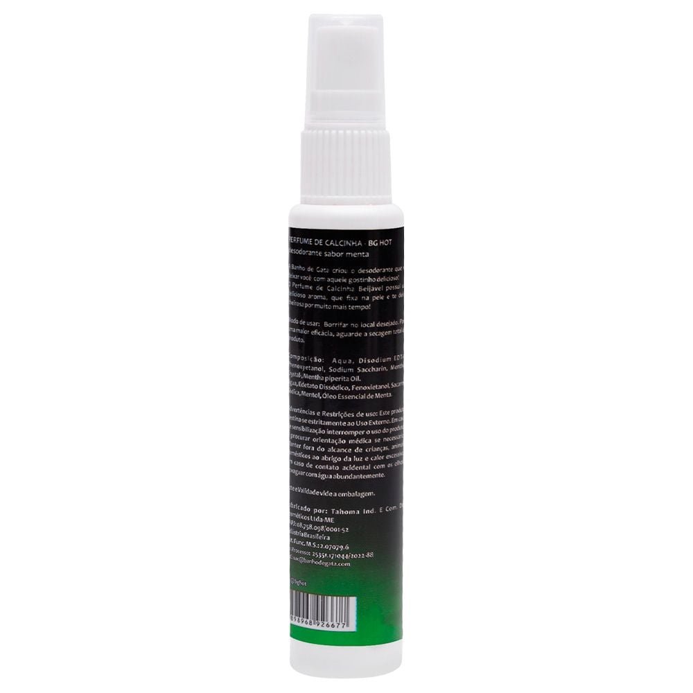 Perfume De Calcinha Beijável 40ml Banho De Gata