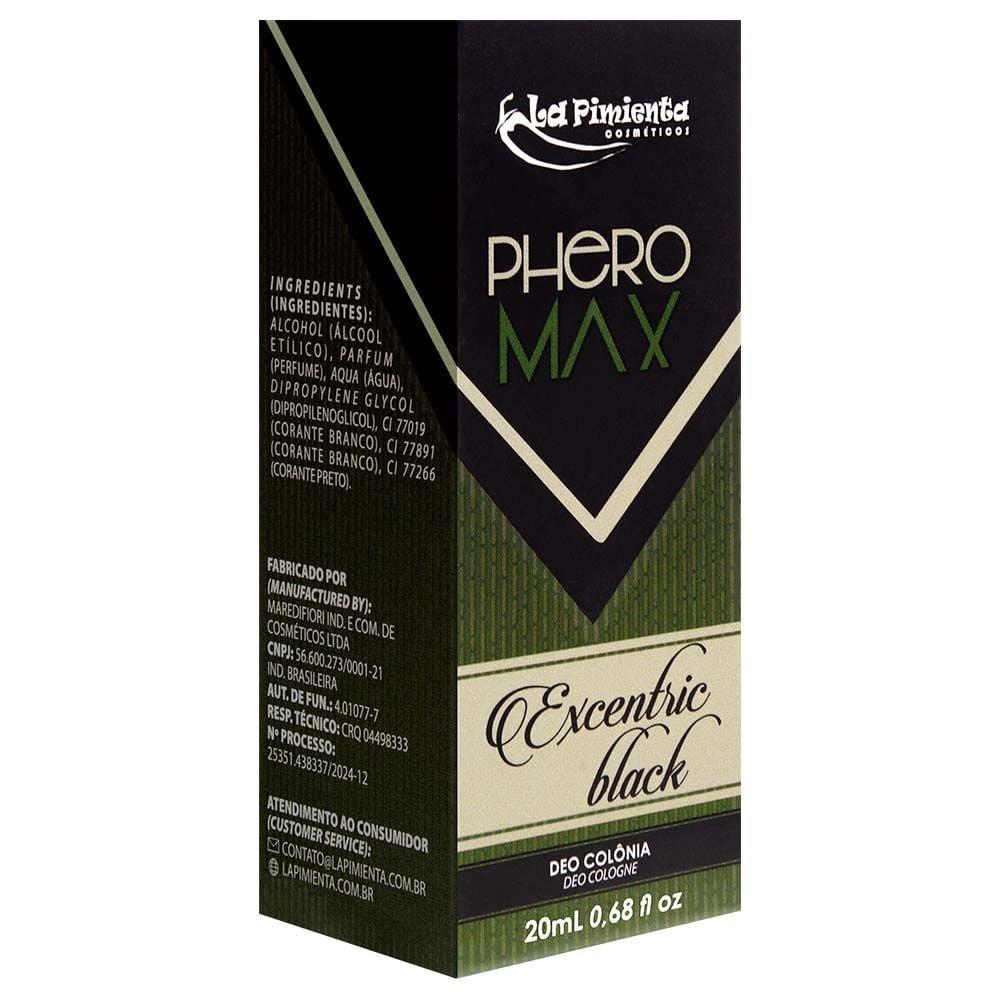 Perfume Masculino Excentric Black 20ml La Pimienta