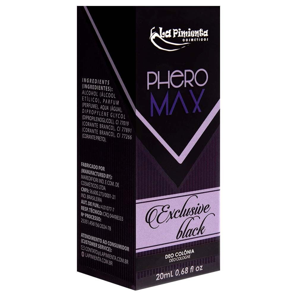 Perfume Masculino Exclusive Black 20ml La Pimienta