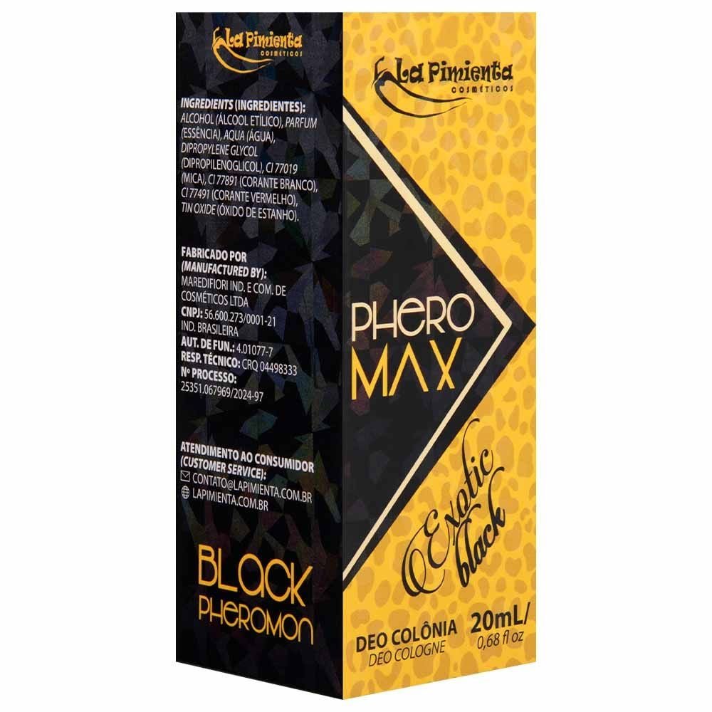 Perfume Phero-max Exotic Black 20ml La Pimienta