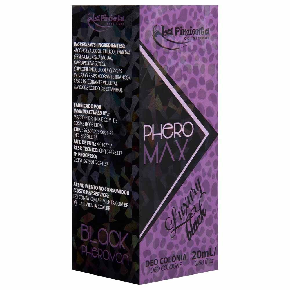 Perfume Phero-max Luxury Black 20ml La Pimienta