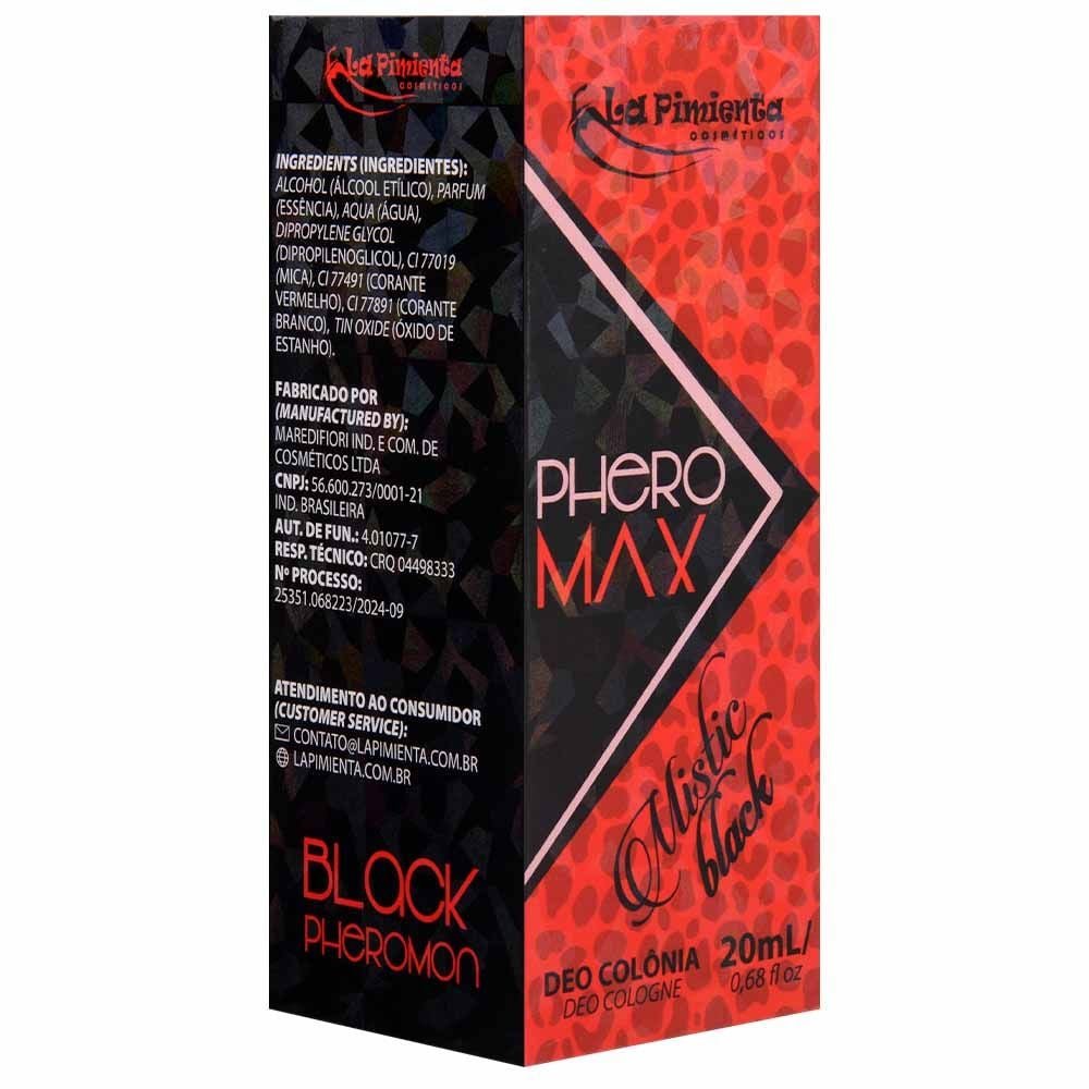 Perfume Phero-max Mistic Black 20ml La Pimienta