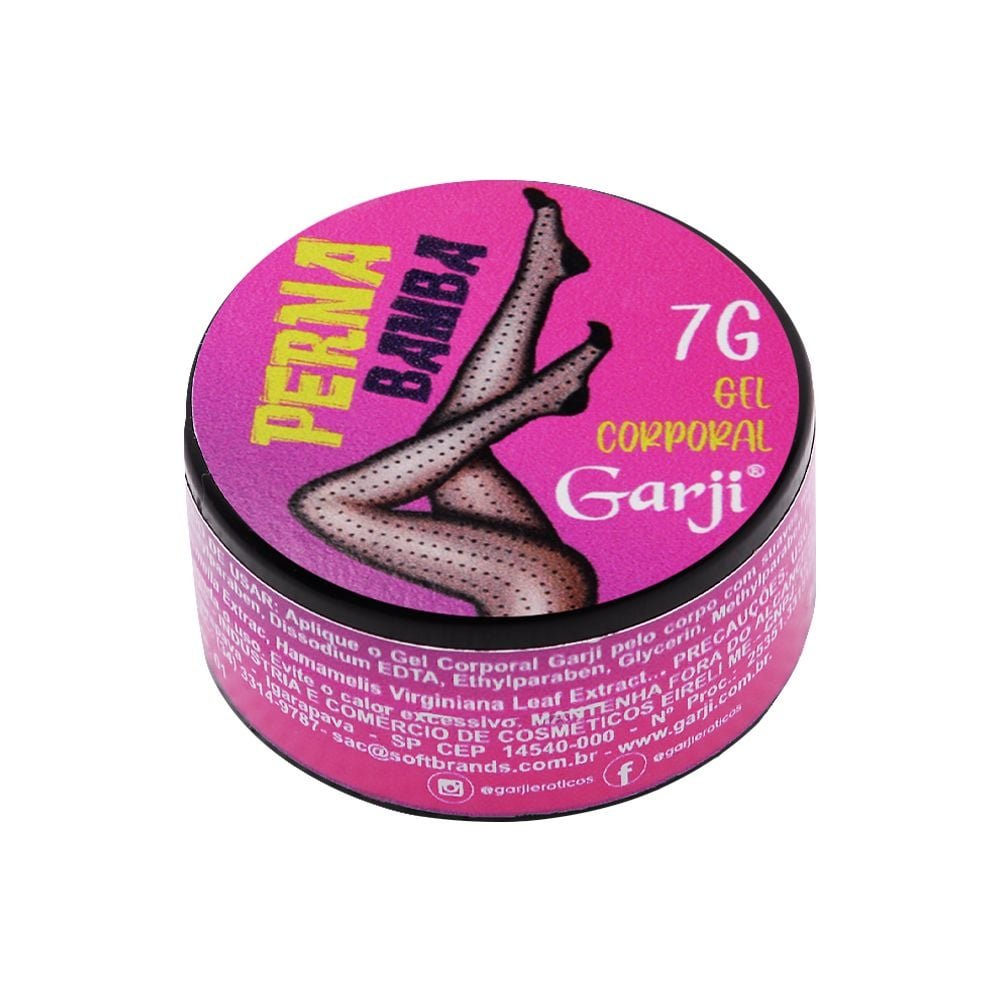 Perna Bamba Gel Vibrador Pote 7g Garji