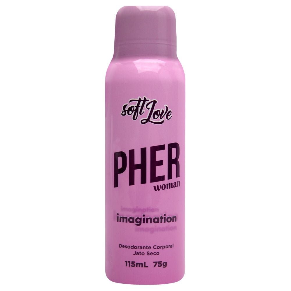 Pher Perfume Aerossol Feromônio 115ml Soft Love