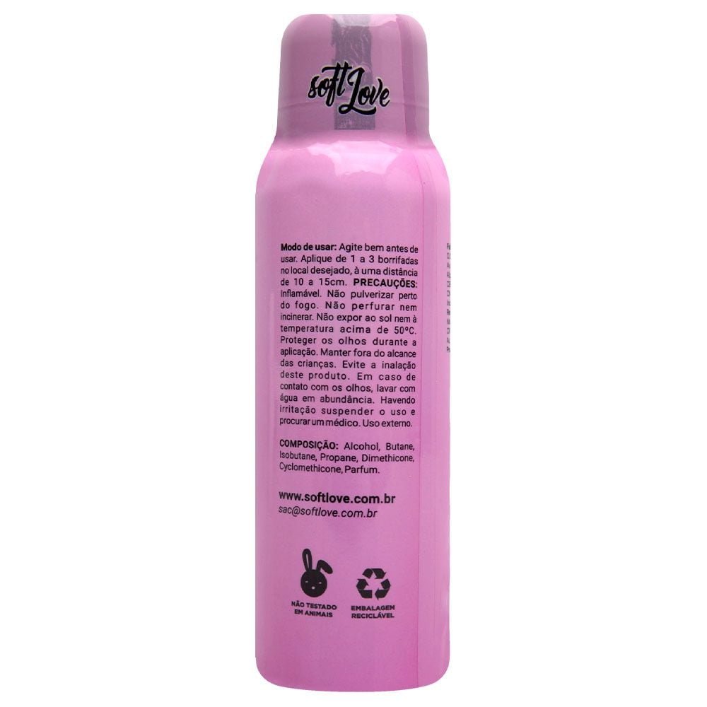 Pher Perfume Aerossol Feromônio 115ml Soft Love