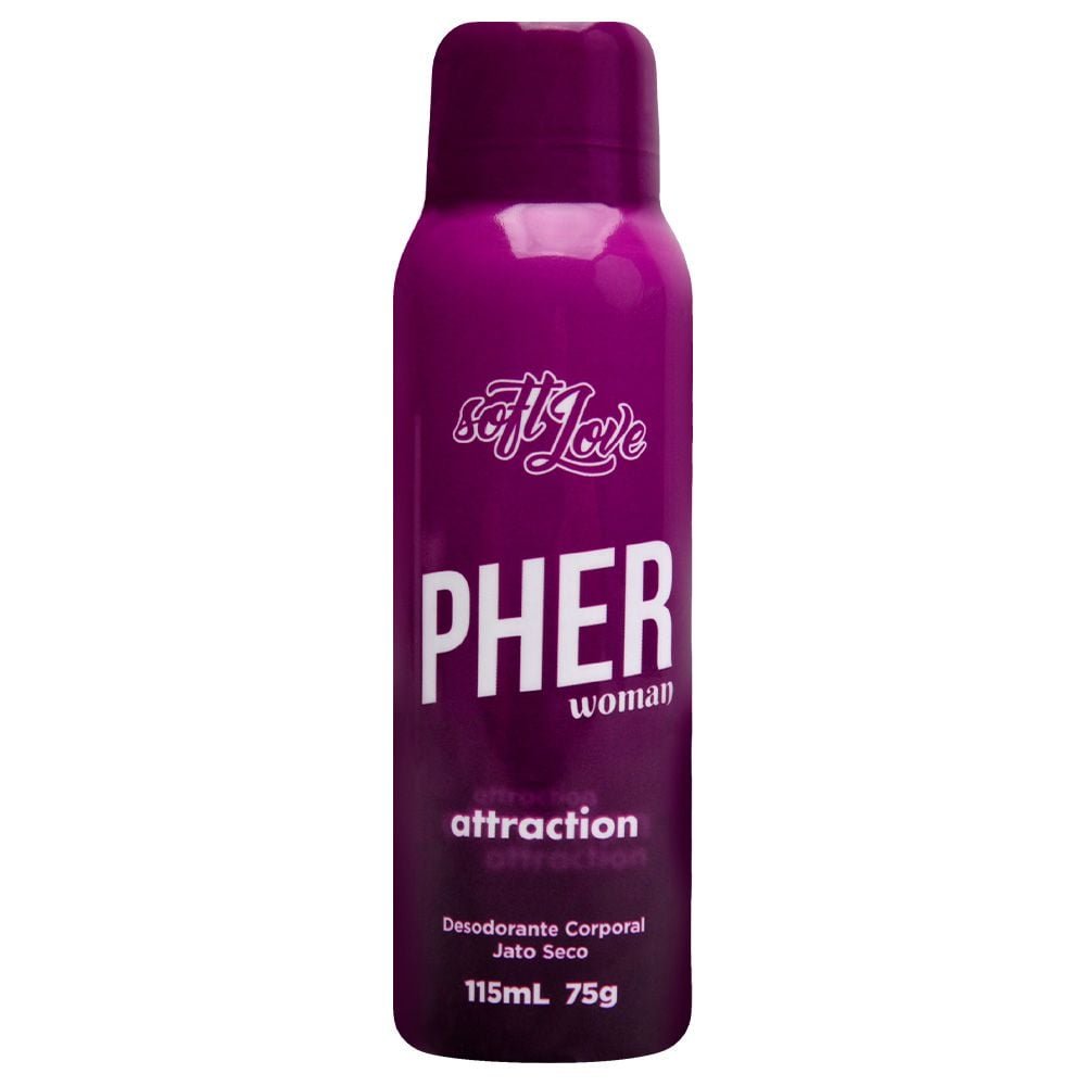 Pher Perfume Aerossol Feromônio 115ml Soft Love