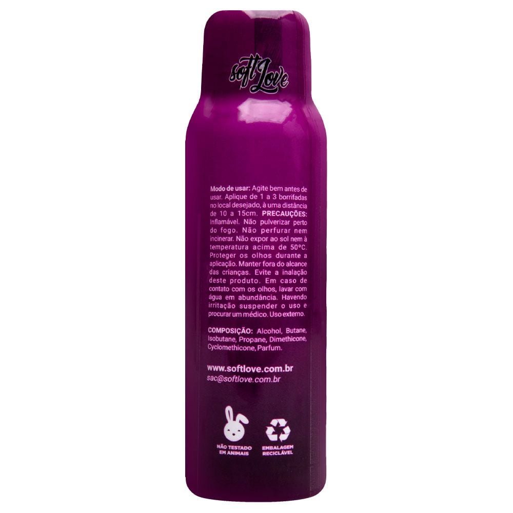 Pher Perfume Aerossol Feromônio 115ml Soft Love