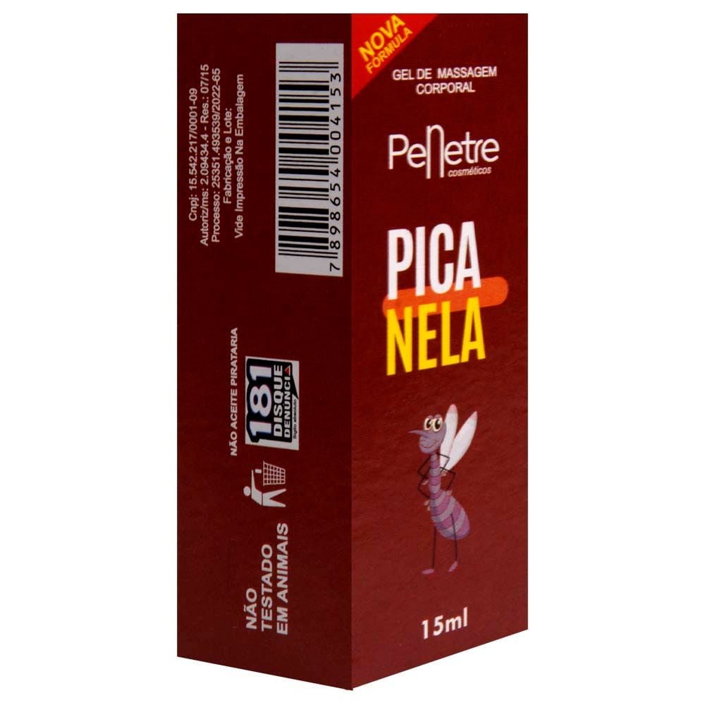 Picanela Gel Lubrificante Sexo Oral 15ml Penetre