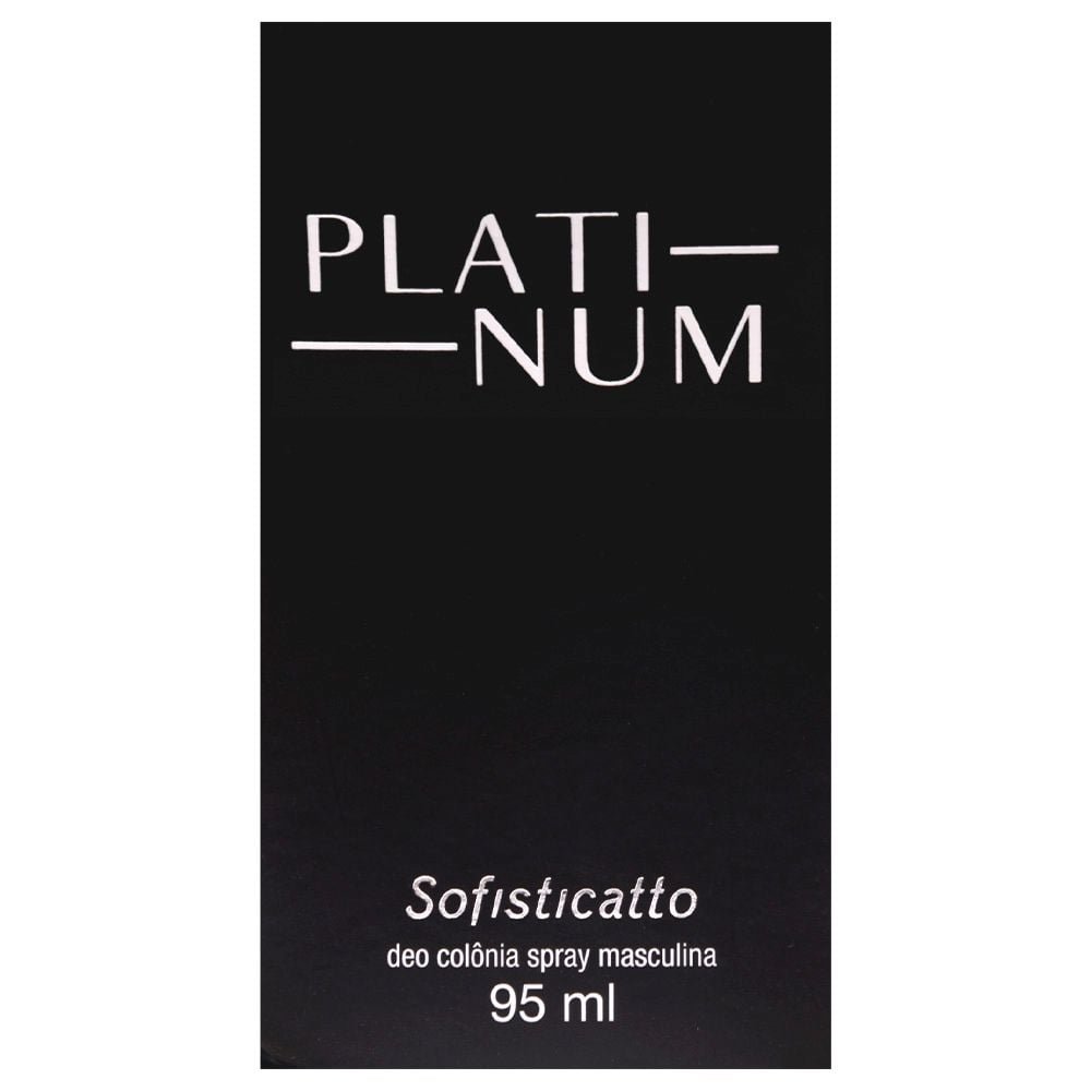 Platinum Deo Colônia Masculina 95ml Sofisticatto