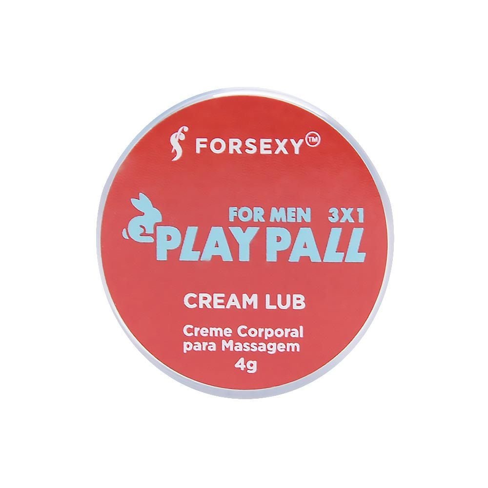 Play Pall 3x1 Cream Lub Gel Masculino 4g For Sexy