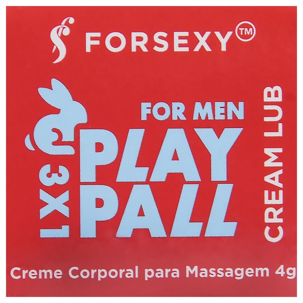 Play Pall 3x1 Cream Lub Gel Masculino 4g For Sexy