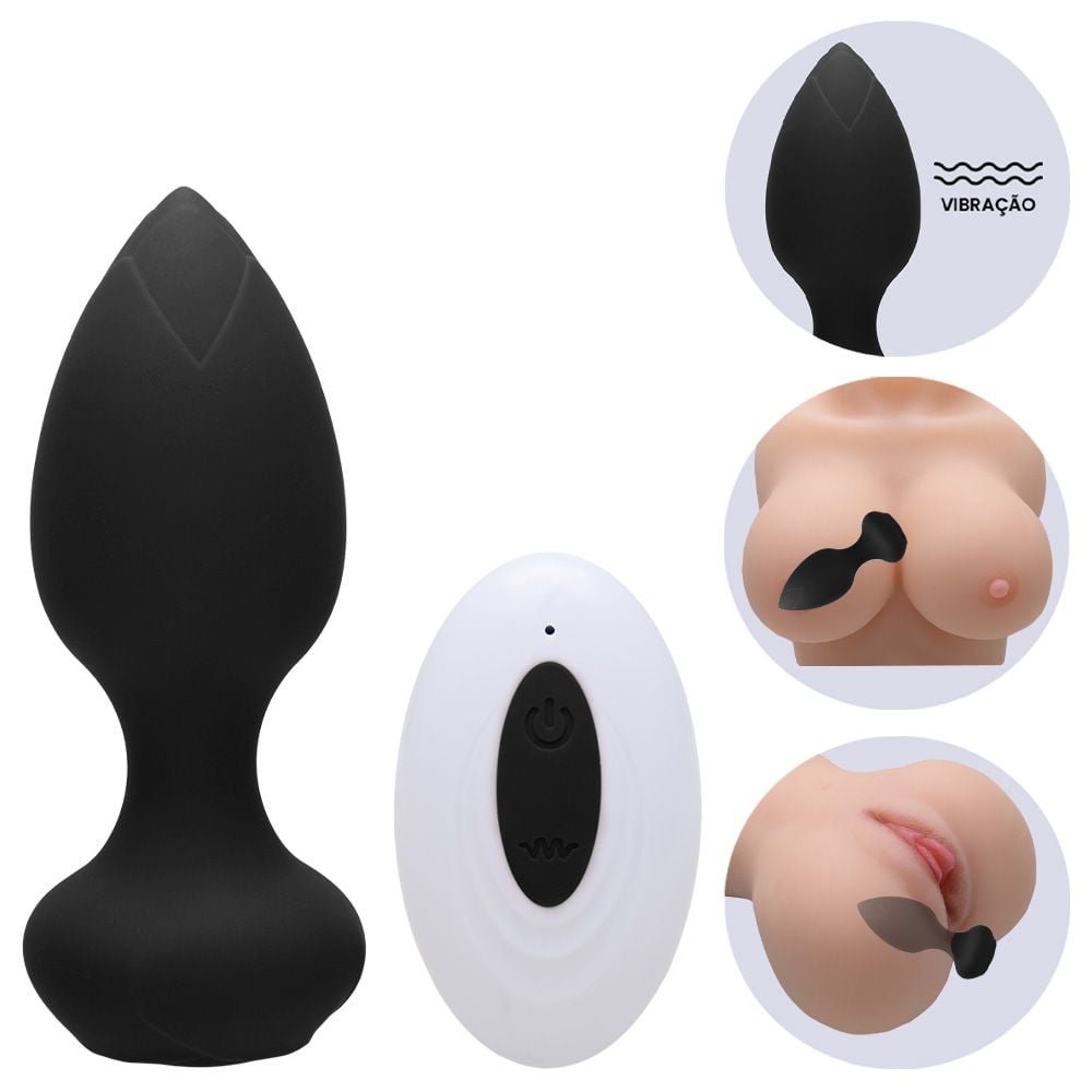 Plug Anal 10 Vibrações Controle Sem Fio Youvibe Vipmix