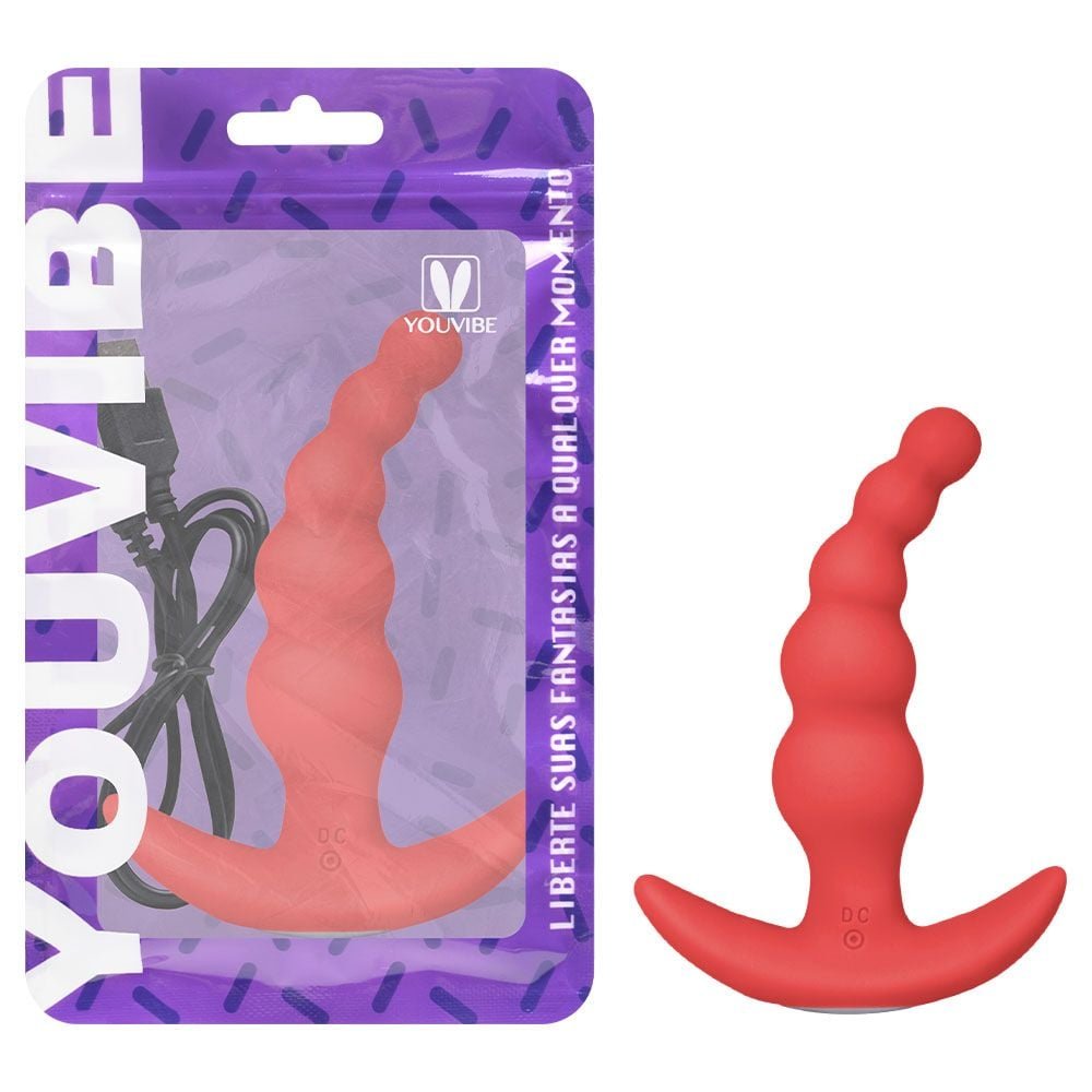 Plug Anal 10 Vibrações Controle Via App Youvibe Vipmix