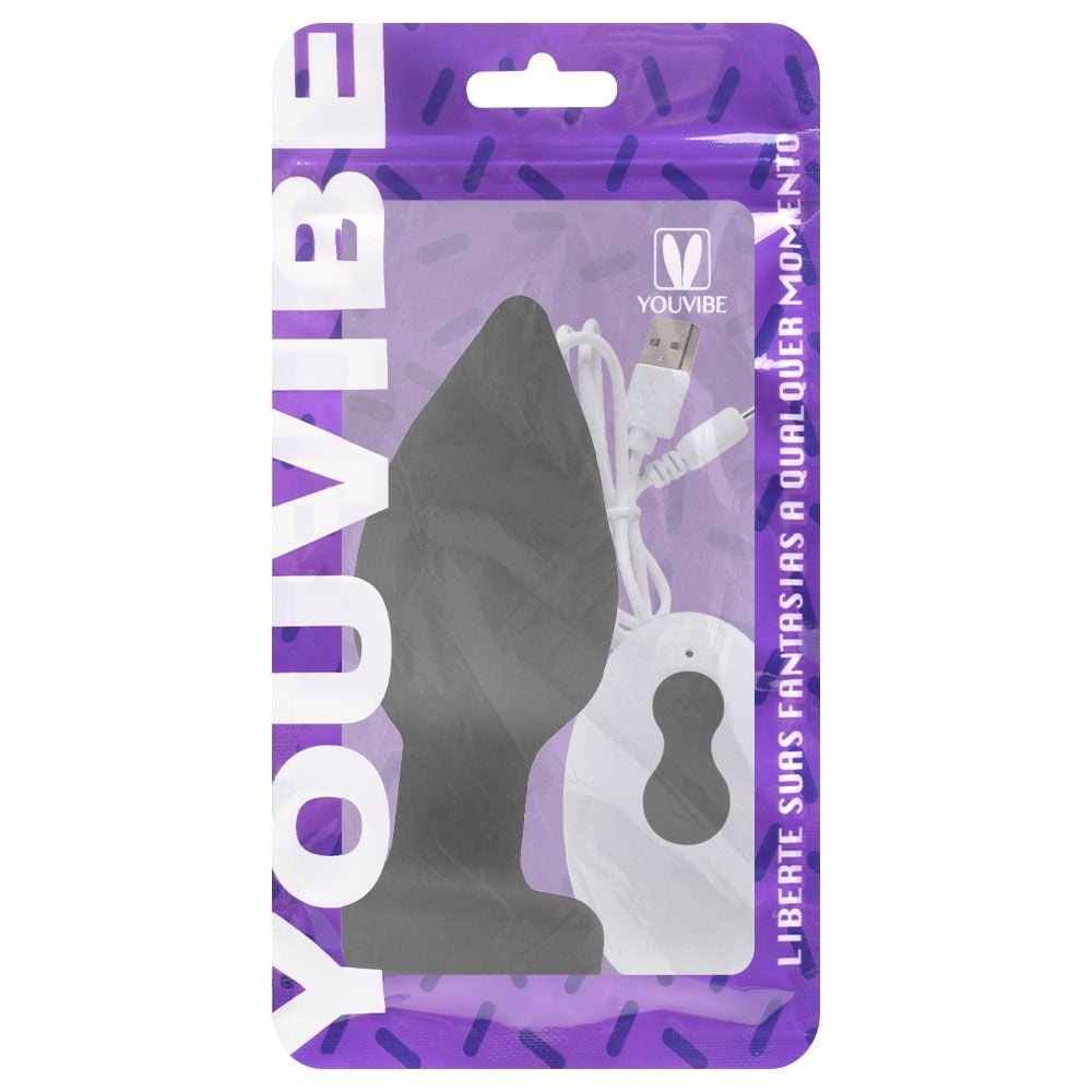 Plug Anal 10 Vibrações Luz Led Sem Fio Youvibe Vipmix