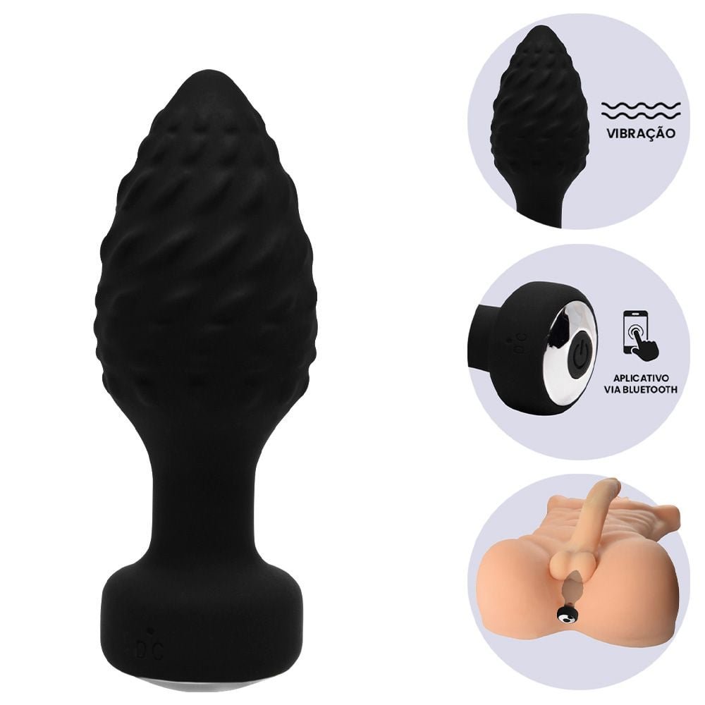 Plug Anal 10 Vibrações Via App Youvibe Vipmix