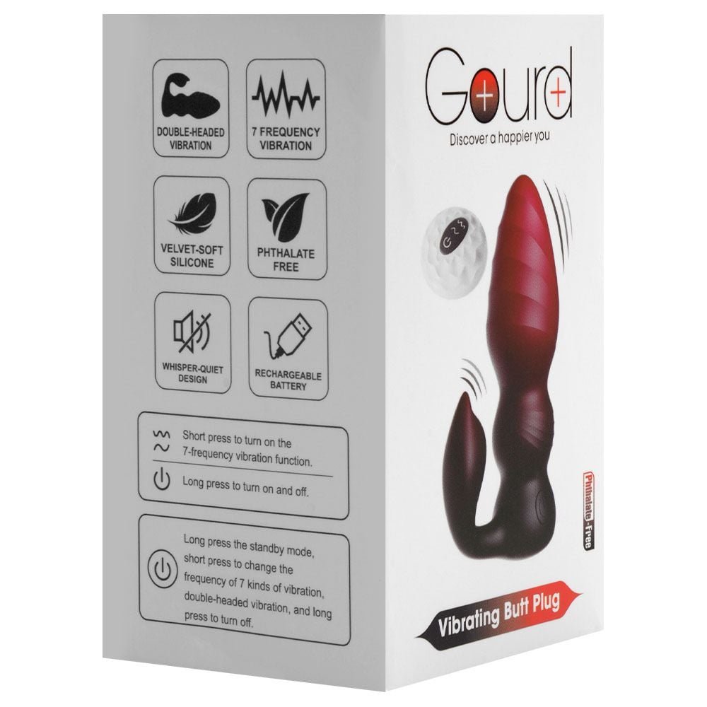 Plug Anal 7 Vibrações Gourd Gradiente Usb Vipmix