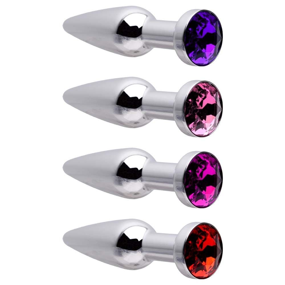 Plug Anal Aço Cristal Tamanho P Sexy Import